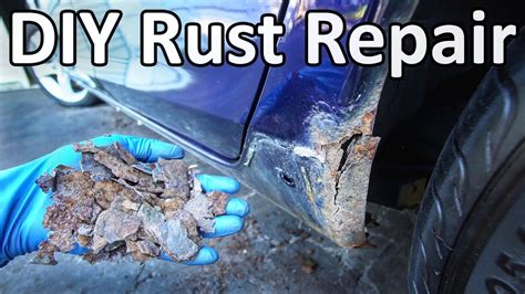 how to repair rusted sheet metal|how to fix rust holes on a car.